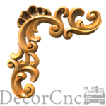 Декоративний різьблений кутовий елемент No2